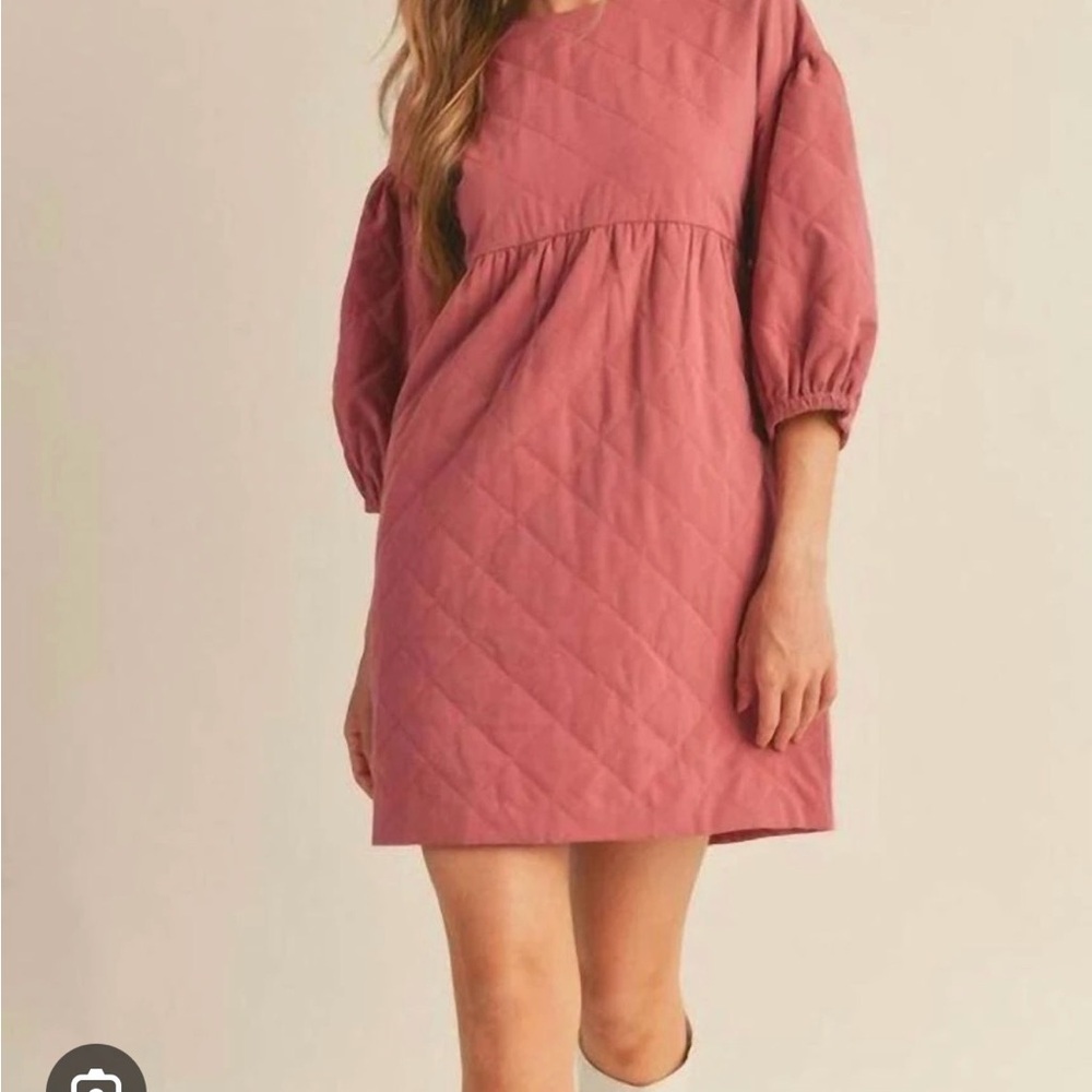 &Merci Quilted BLUE dress  (not pink)